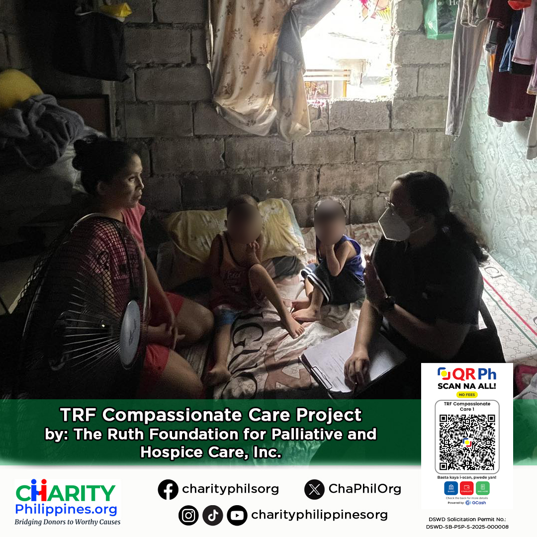 ChaPhilOrg's tweet image. Even small moments of care can make the hardest days brighter.

The Ruth Foundation brings compassionate, home-based palliative care to patients in southern Metro Manila, easing pain, offering emotional support, and guiding families through life-limiting illnesses. Every visit