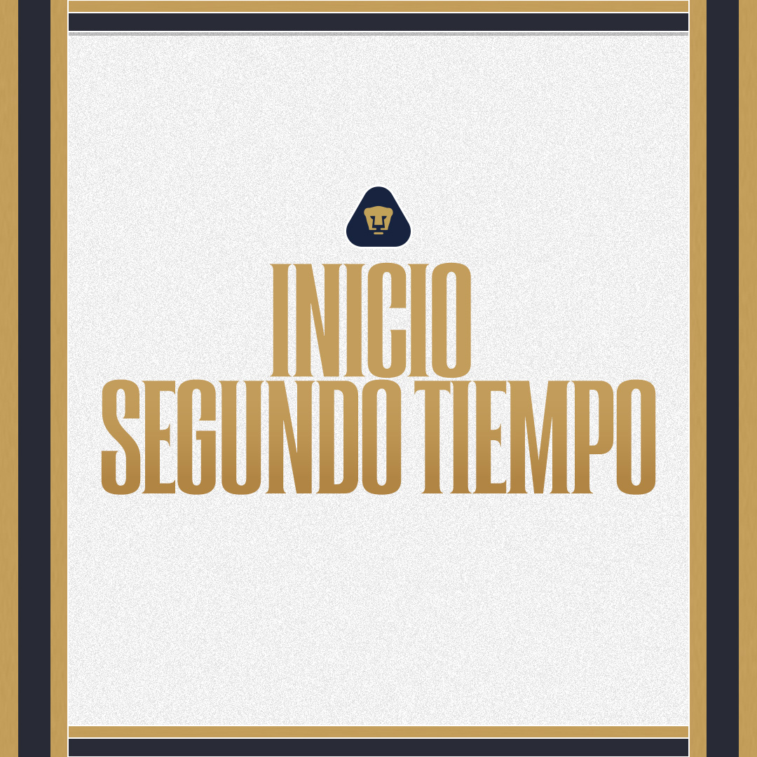 PumasMX's tweet image. #J6 #CL26 #LigaMX
⏱ 45’ I 🎽 Puebla 2 🆚 1 Pumas 🐾

Se reanuda el partido, inicia el segundo tiempo 
¡Vamos Pumas, que podemos! 👊

#UnidosPorLaHistoria #UnidosPorLaHistoria @BancaMifel