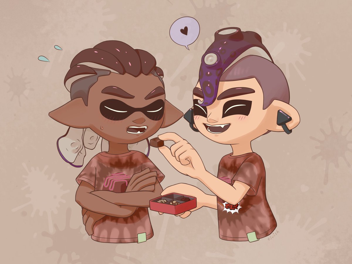 去年のでごめんね🙏
ポイピクに載せたやつ🦑🐙🍫