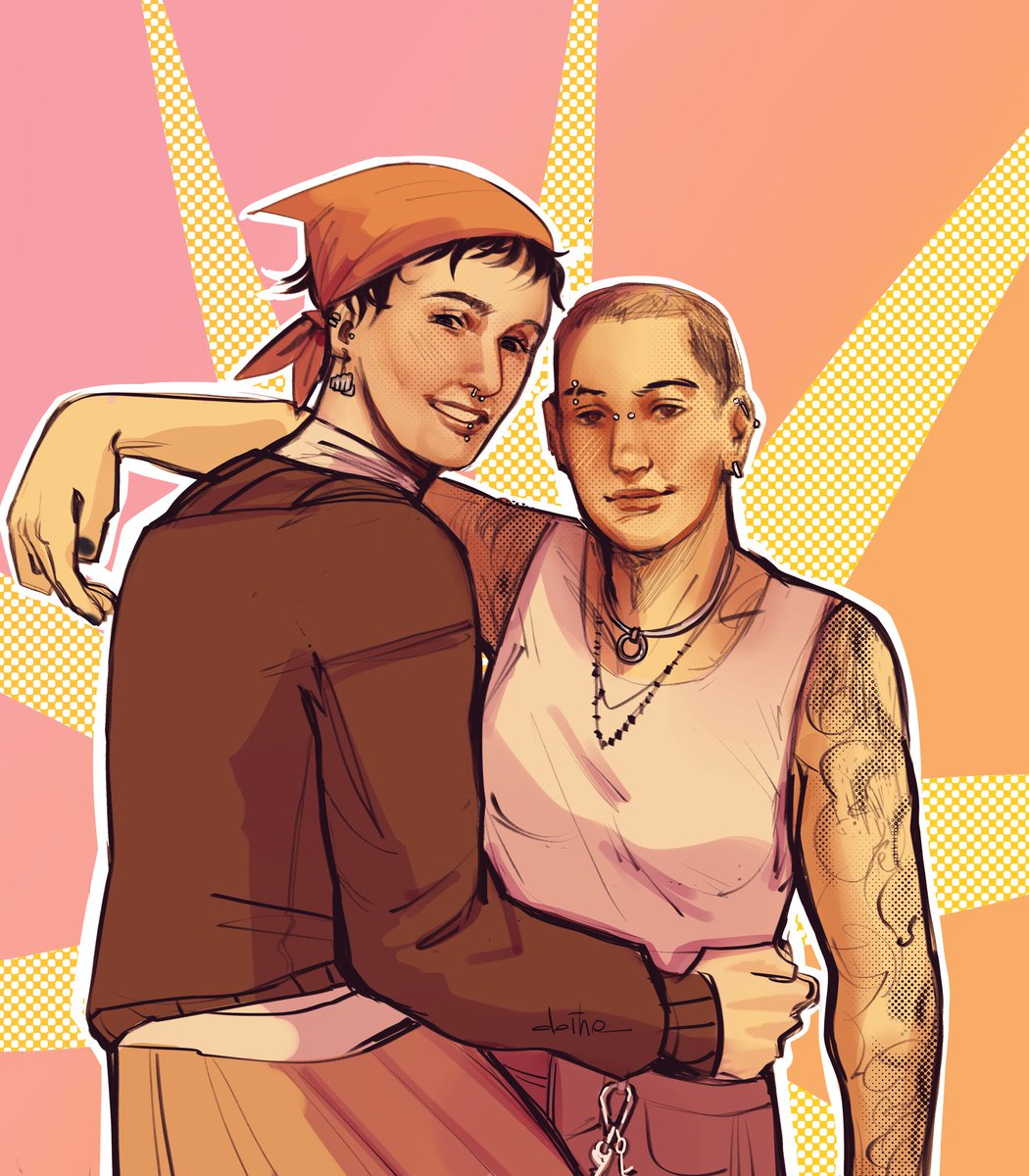 punkmaggot's tweet image. fnv un-doomed yuri modern au