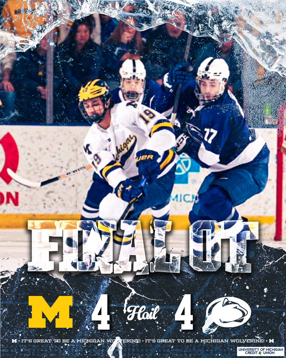 Michigan takes the extra point, this one goes down as a tie