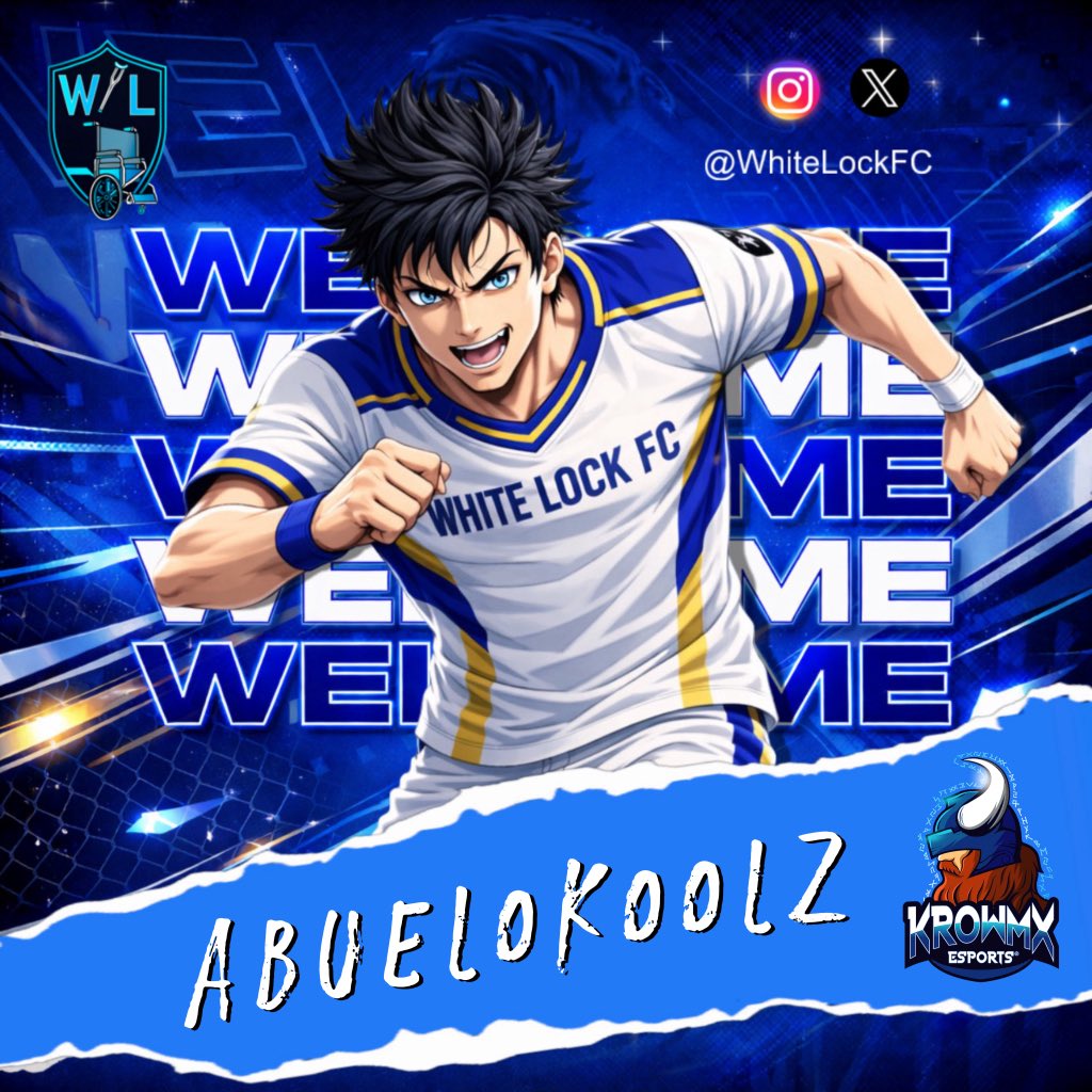 White Lock anuncia la incorporación de <a href="/AbueloKoolz/">AbueloKoolz - René</a>, un fichaje que no solo aporta talento dentro del campo, sino liderazgo y visión fuera de él.

CEO de KrowMx Esports, llega con carácter fuerte y hambre de triunfo.
Un jugador que entiende lo que es construir, competir y ganar.