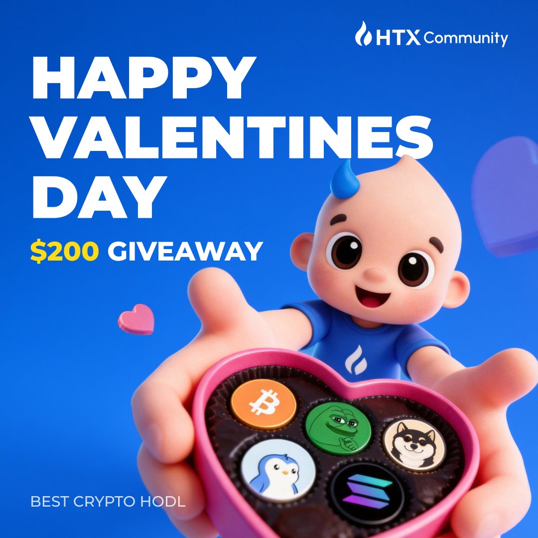 HTX_Global's tweet image. 🥳HTX’s Valentine’s Weekend Bash! 

How to enter our $200 Giveaway:
 💘Drop your BEST crypto to HODL
 💘Tag your crew + RT
💘 Follow @HTX_Global 

📩 Winners will be contacted via DM
10 legends split $200, LGF!