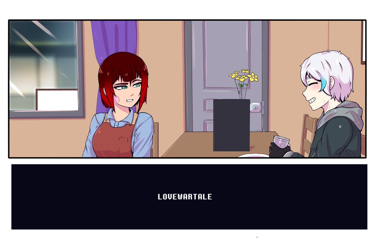 LoveWarTale's tweet photo. 3 Paneles de Sans x Chara que TU 🫵 no sabes en donde pasaron porque son escenas NUEVAS que no pudimos ver el la historia principal!
-Jah, no te la esperabas eh https://t.co/F2JJGeObCP