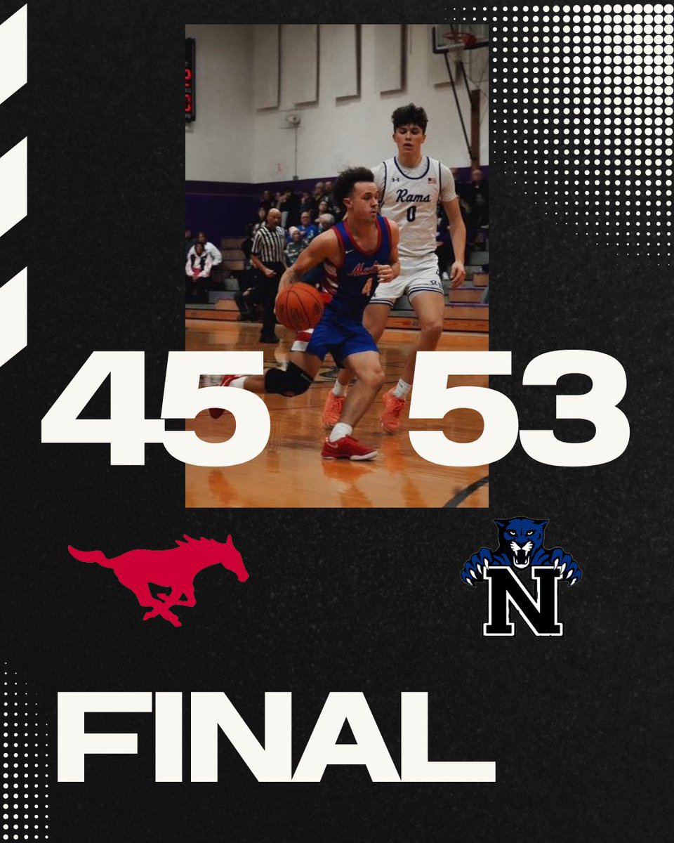 MustangsBBall_'s tweet photo. We lose a tough one, as they just scored more than us, to finish league play 6-6 in a very competitive N-O league. https://t.co/9hjfUyPHar