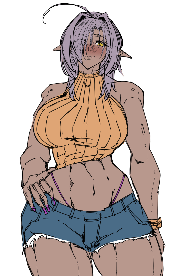 近所に住んでるギャルダークエルフのお姉さん(?) 