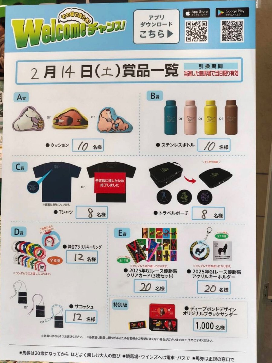 京都競馬場のウェルカムチャンス、 通常賞品の確率下げてくれて