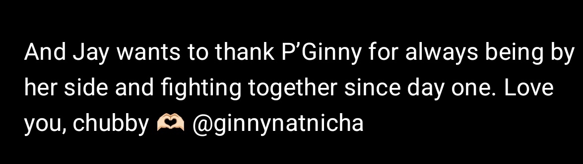 Love u guys 🤟🏻 

#GinJay #aangelinaass #ginnynatnicha #จินเจ
