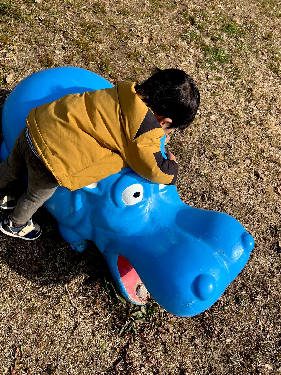 カバさん公園、まじでカバしかおらん。
なんでここ行きたがるか謎。