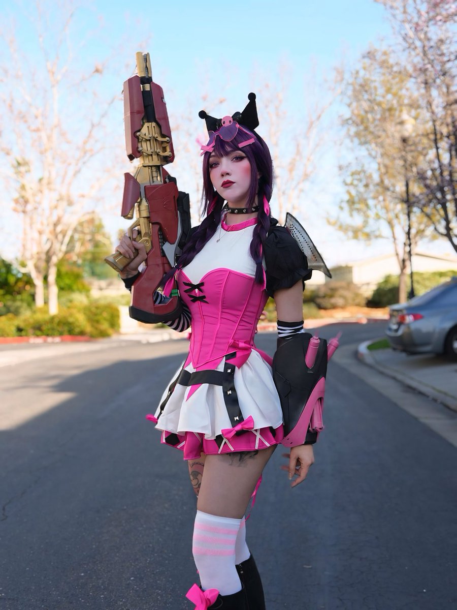 #WIDOWMAKER x #KUROMI 💕 
Cosplay de la collab de #overwatch con #sanrio  🫶💕
