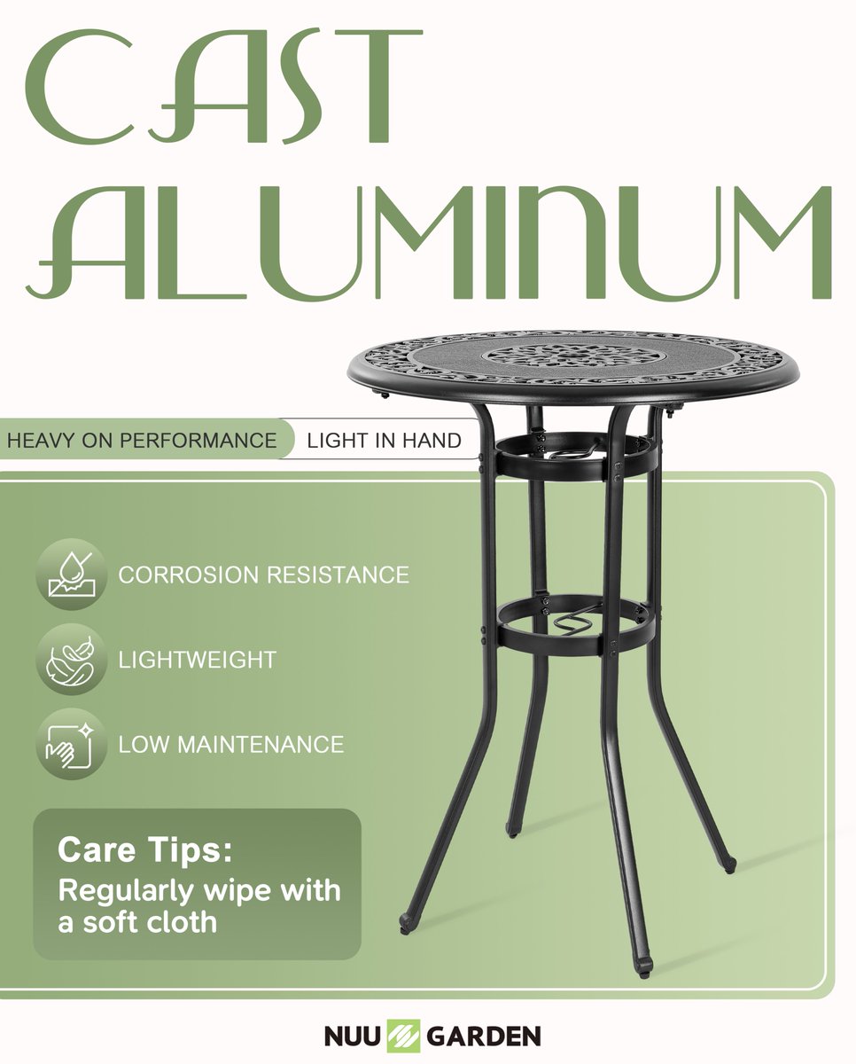 NuuGardenUSA's tweet image. Spend less time cleaning and more time enjoying!

#nuugarden #caretips #bartable #outdoors #outdoorfurniture #patioliving #comfort #cozyvibes