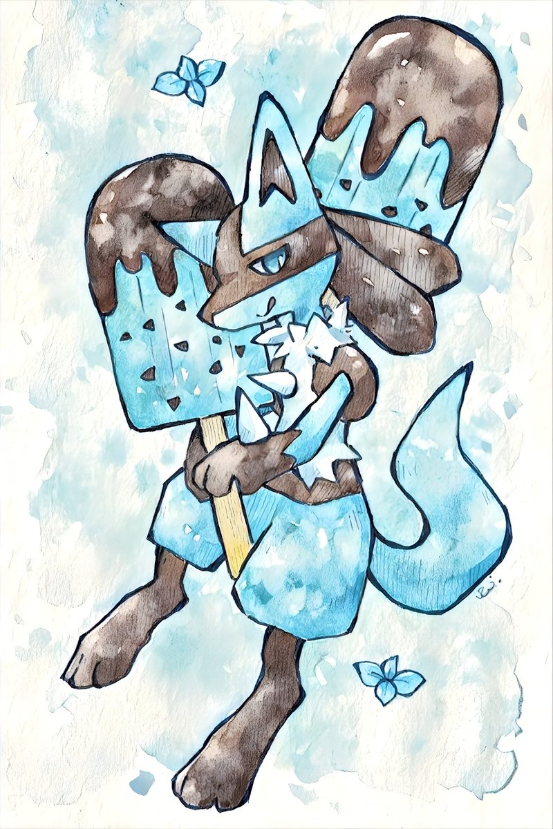 チョコミントなルカリオ〜！🍫