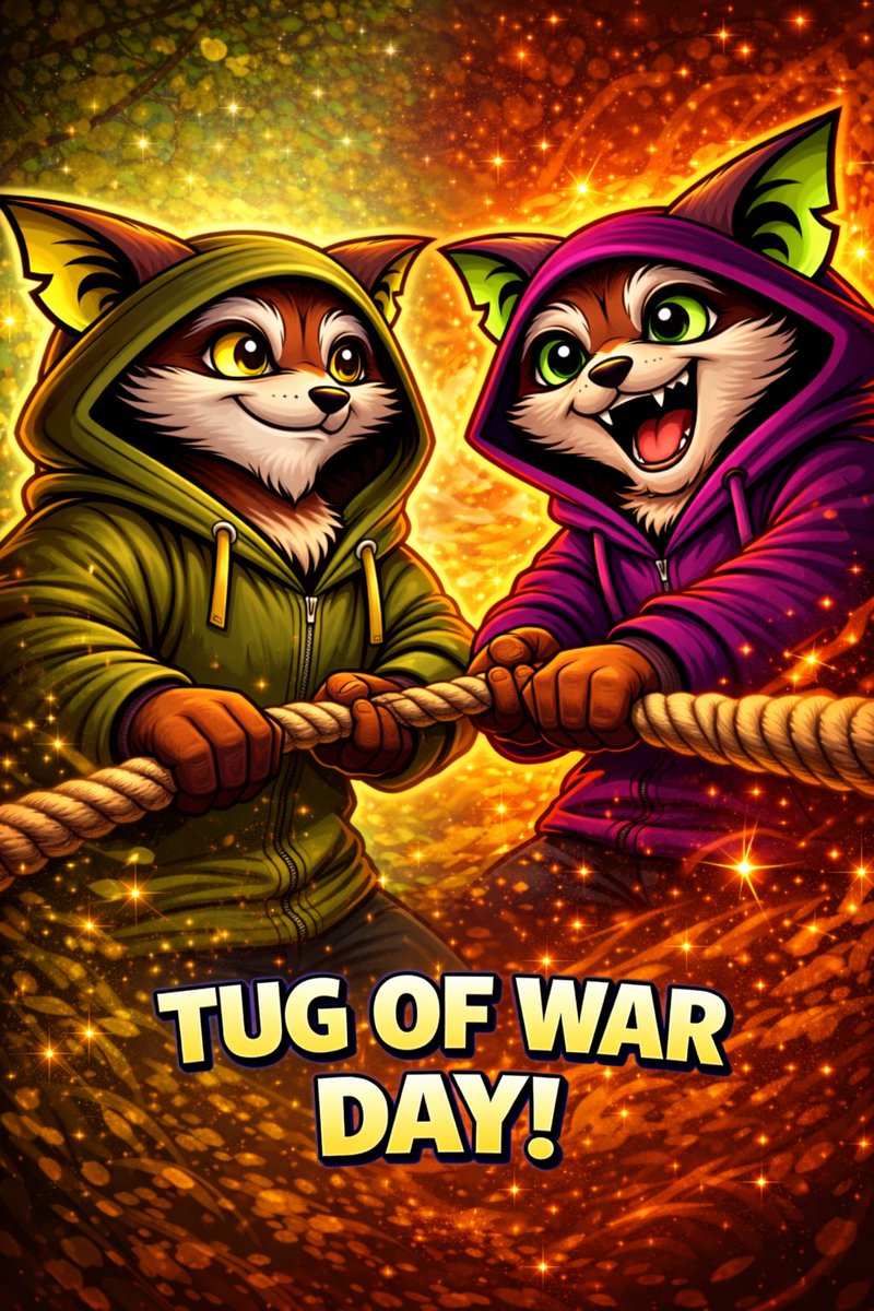 MoonRascal67's tweet image. 🦝☀️ The Morning $RASCAL

Say GM back and let’s get connected 🤝🔥

Coffee status – ☕ Dark and Strong!  How do you take your coffee?

Today’s celebrations –
📢 International Tug-of-War Day: Celebrated to honor the sport that highlights strength and teamwork worldwide. 
📢