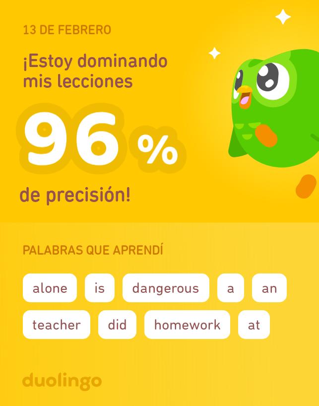 abelbonilla50's tweet photo. ¡Estoy aprendiendo inglés en Duolingo! Es gratis, divertido y efectivo. https://t.co/kyzwDFvps0