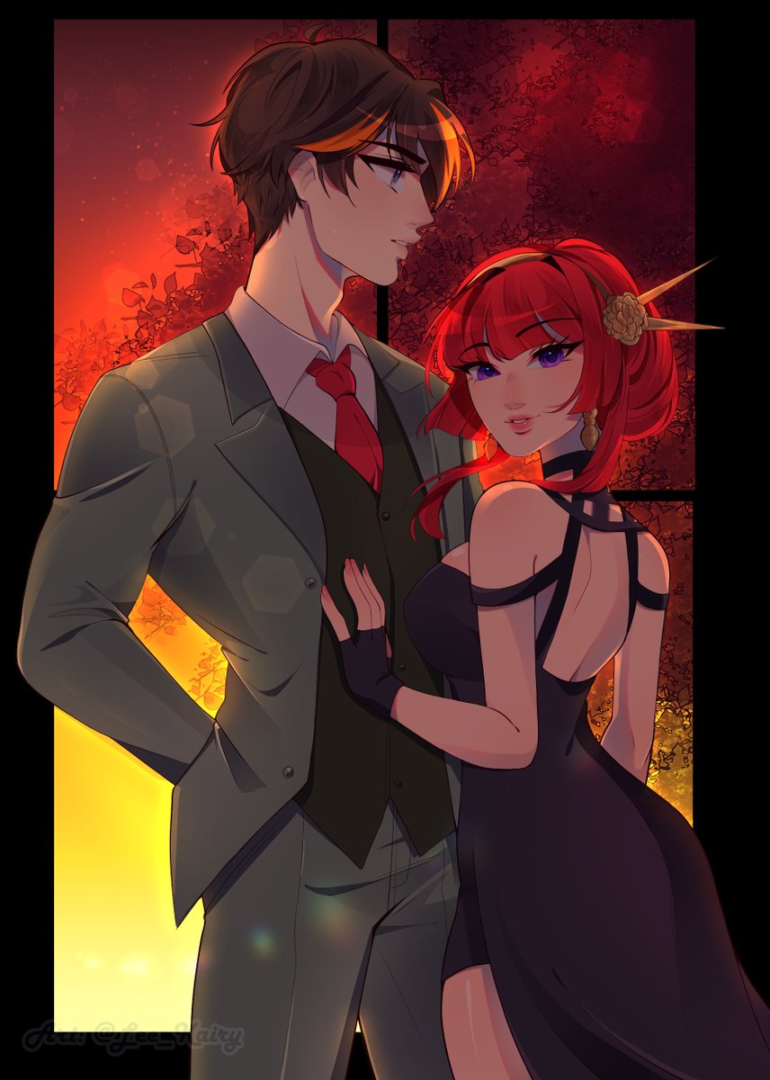 Regalo de San Valentin para <a href="/ShionaTaiga/">ShionaTaigaVT</a> como Loid y Yor Forger, Shiona bien intuitivo siempre y yo bien torpe pero con buenas intenciones 😅
Te quiero Shiona, gracias por ser un amigo tan incondicional ❤️ 🦋
Art: <a href="/Lee_Kairy/">Kairy_Gi 🐯 ComisionesABIERTAS</a> 

#NiraTamaeart #artshiona #VTuberES #VtuberUprising