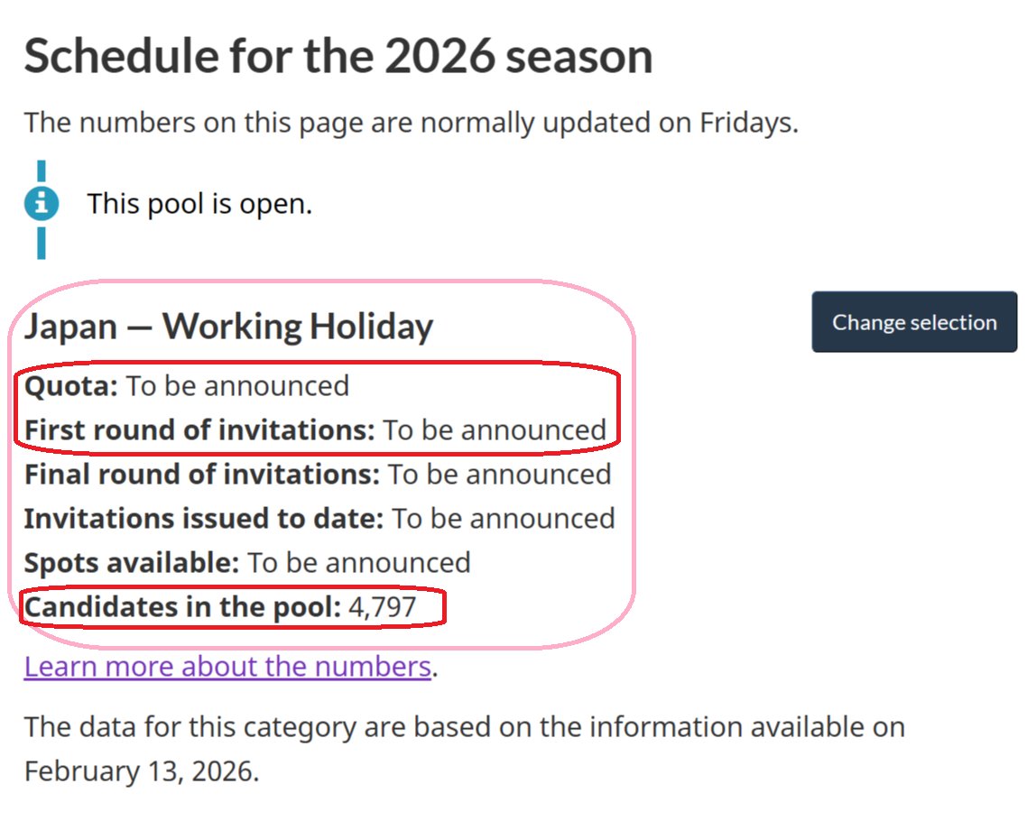 supportmart's tweet image. 🍁[カナダ・ワーキングホリデー(IEC) 2026 Season Weekly Update] 2026/2/14現在
今週もまさかの定員&amp;amp;初回抽選Updateなし💦
☑定員:TBA
☑初回抽選日:TBA
初回抽選待ち人数👉[4,797]
いくら何でも待たせ過ぎでしょ。
せめてどういった理由で日本だけ[TBA]のまま長期間放置されているのか知りたい！