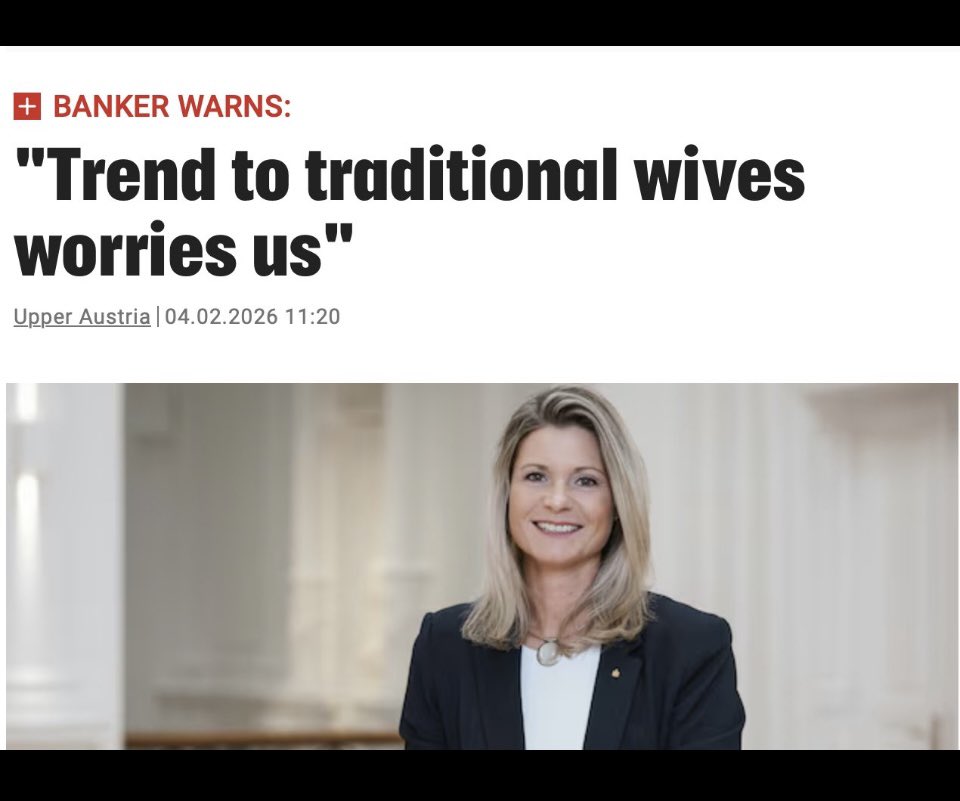 Globalists &amp; the Left are worried because women want to have families &amp; raise their own children.

A woman wanting to care for her family which is the most natural thing in the world is a ‘worry’ for Globalists.