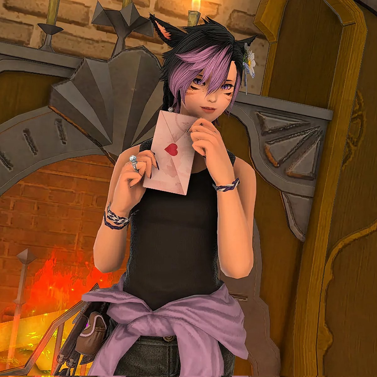 Valentione's Day is tomorrow, so here's one of my first V-Day Gposes, and ones I'm still so proud of to this day 💜💌

#GPOSERS #FFXIVScreenshot #FFXIVDiabolos #FFXIVCrystal #FFXIVMiqote #KAOS