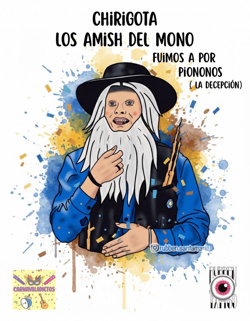 Chirigota Los amish del mono, fuimos a por piononos
(La decepción)
<a href="/lachiripelu/">La Chirigota del Pelu</a>

📸 Fotos y video 📽️ de la actuación de hoy #COAC2026Final

carnavaladictos.es/adultos/los-am…