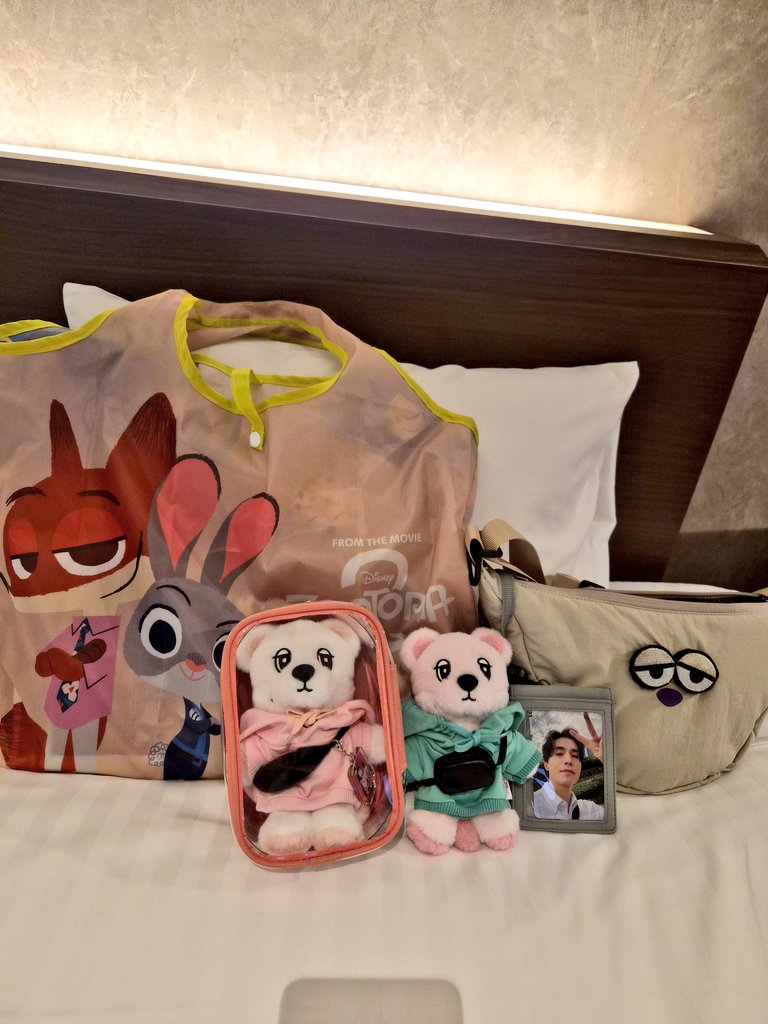 とりあえずホテルに着いて一息～😂

会場へズートピアのバッグで行くので
見かけたら是非お声がけください🙌

#イドンウク
#이동욱 #LeeDongWook
#FanmeetingTour #MySweetHome