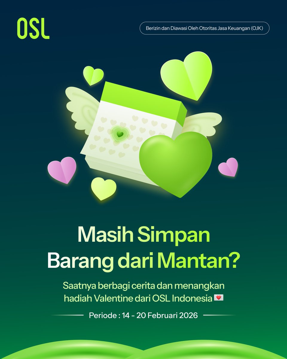 💔 Valentine kali ini… bukan soal orangnya. Tapi soal barangnya.

Masih simpan barang dari “mantan”?
Atau… merch dari mantan kamu yang satu ini, Koinsayang? 👀

Yuk share ceritamu dan jadi salah satu dari 14 pemenang 🎁

🎁 Hadiah:
💰 IDR 150.000 (airdrop ke wallet OSL)
👕 1