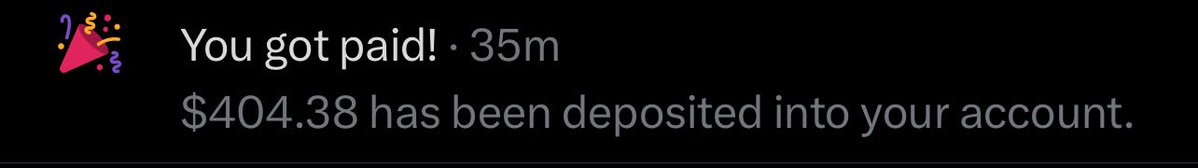 I just got paid! I’m here to tell y’all that X is a full-time job 😂 Did you get paid too?