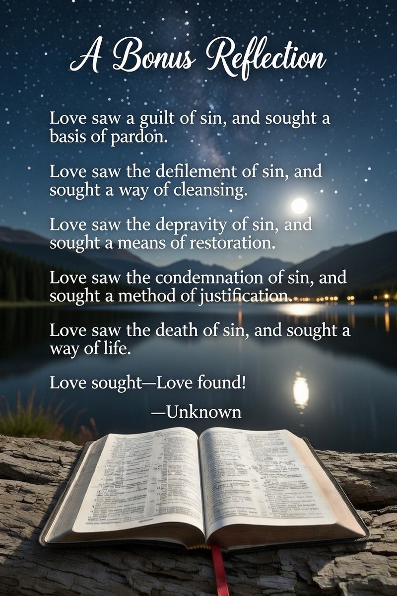 Just remembered I had a Bonus Reflection for y'all.

This one is the one that helped me decide to post my testimony which is available in my Articles on my profile.