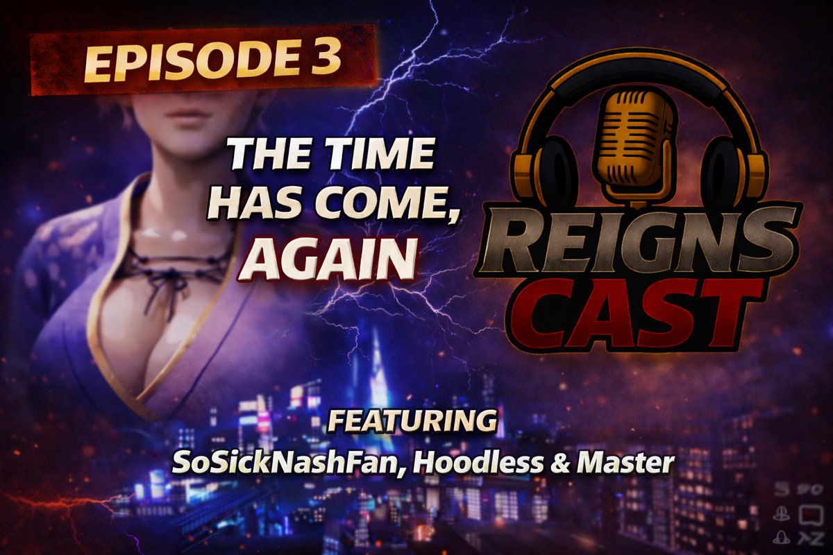 ReignsCast Episode#3 airs NOW! Come through to hear about Dead Or Alive from some of the most elite and experienced players in the community who also shine in other games! As well as a brief appearance by the Superhero himself, MASTER!

twitch.tv/emeryreigns