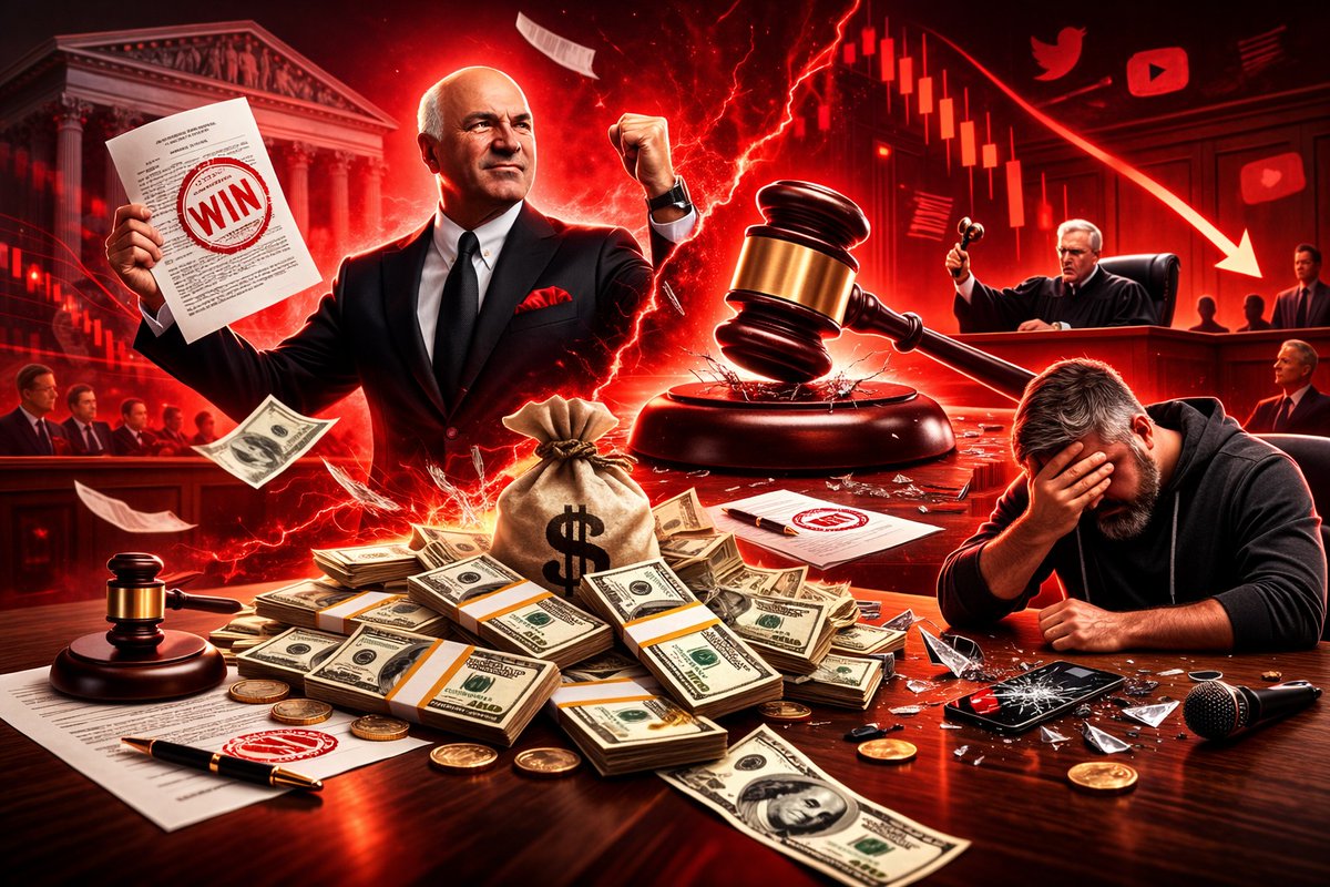 Crypto_TownHall's tweet image. Kevin O'Leary WINS $2.8M DEFAMATION LAWSUIT

Kevin O’Leary won a $2.8 million defamation lawsuit against crypto influencer Ben Armstrong, also known as BitBoy, highlighting growing legal consequences for misinformation in the digital asset space.
