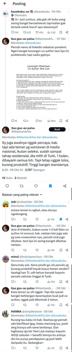 ryyanville's tweet photo. Nih akun obsess bgt yh nge-'sarkas' soal loker ghostwriter Tere Liye, bahkan nyampah di twt yang bahkan gak lagi ngebahas si TL. Hmmm, kira-kira siapa yah yang ada di balik akun ini... 🤔 (pertanyaan retoris). https://t.co/tz12w3QbsE