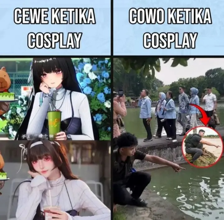 Cosplay didepan orangnya langsung njir yeet!