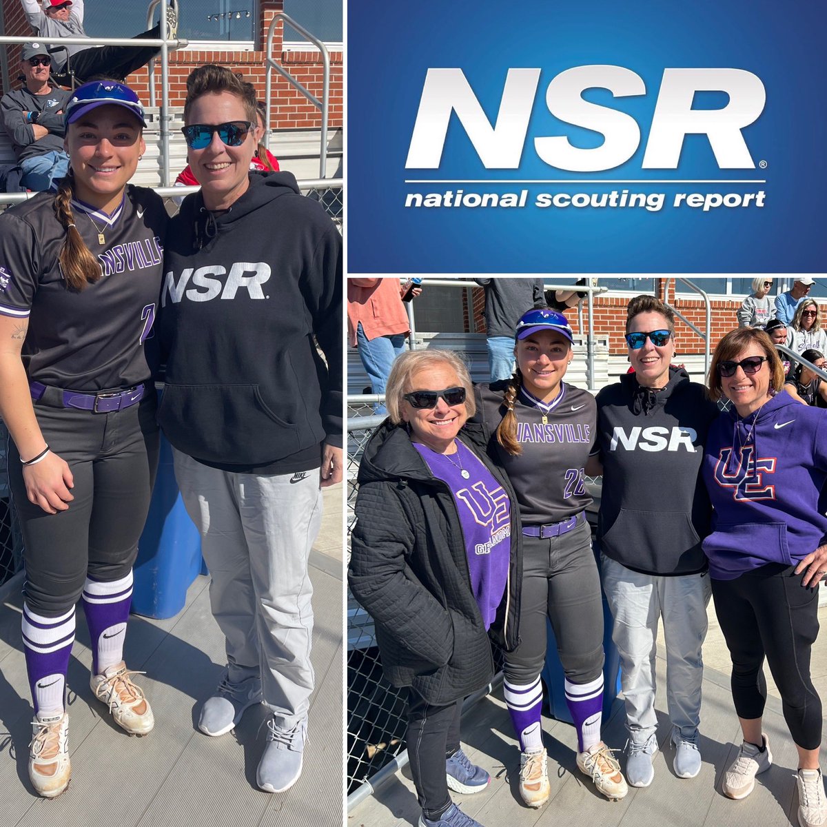 MandiBaldufnsr's tweet photo. Started the day catching up with #NSRalum @jesswillsey and her family 💜🧡
Brought her on board as an 8th grader who was on a mission with big dreams…9 years later she’s a senior and leaving her legacy at @UEAthletics_SB 🥎

#scoutlife doesn’t stop when they sign the dotted line 🙌🏼 
Stay HUMBLE, HUSTLE Hard💯 
@nsrnow