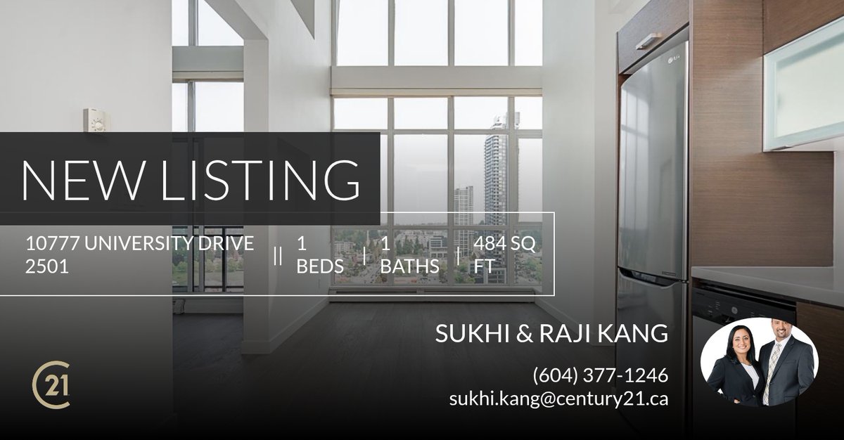 📍 New Listing 📍 Take a look at this fantastic new property that just hit the market located at 10777 University Drive 2501 in Surrey. Reach out here or at (604) 377-1246 for more information homeforsale.at/10777_UNIVERSI…