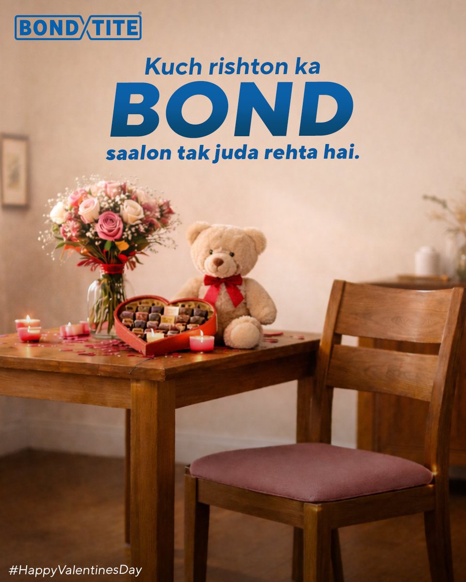 May this bond of love always find us! 
#HappyValentinesDay

#AstralAdhesives #Bondtite #JodeEkdumTight #Bond
