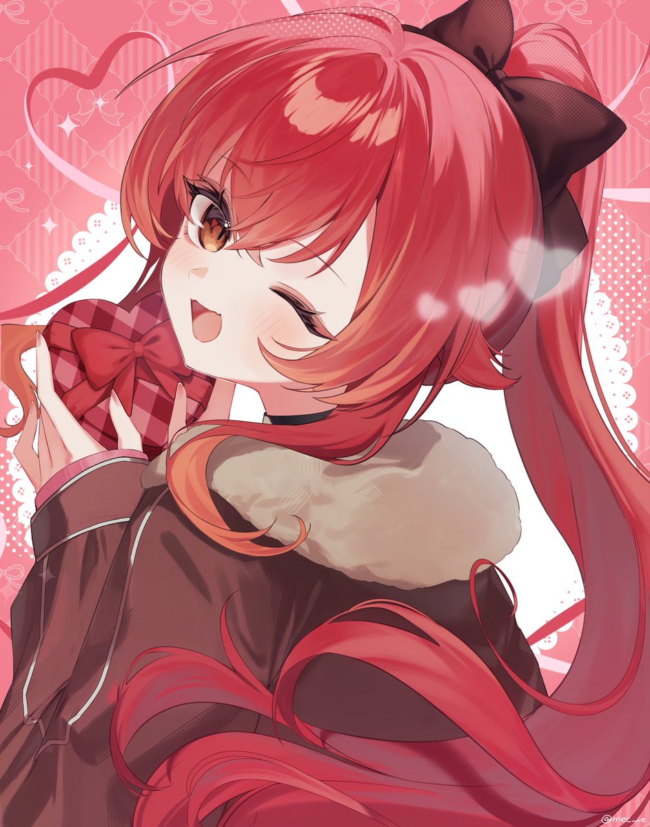 ハッピーバレンタイン！🩷✨
今日歌ってみた三つ上がるから(すごい)見てね✌️✌️