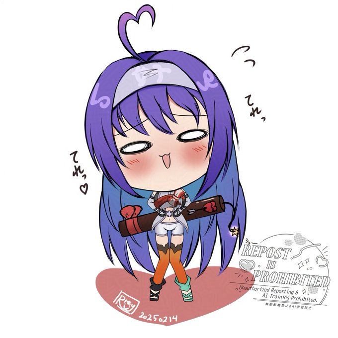 描けてなかったので去年のバレンタインのやーつ 