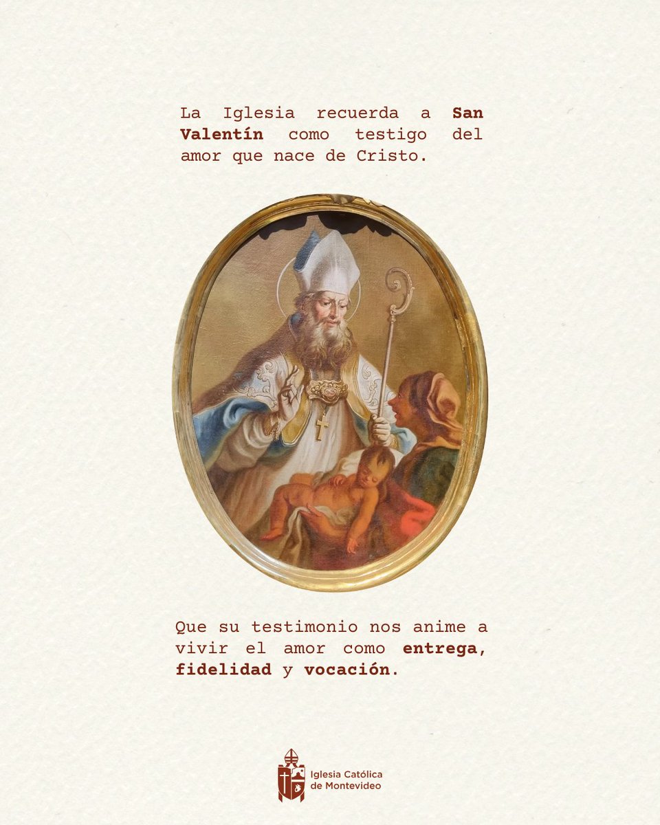 #SanValentín nos inspira a vivir el amor verdadero, un
amor que se une en sacramento y compromiso ante
Dios 💖Que este día nos recuerde la belleza y la gracia del #matrimonio , llamado a ser reflejo del amor de Cristo en su Iglesia 🙌

#SanValentín #DíaDeLosEnamorados #Matrimonio