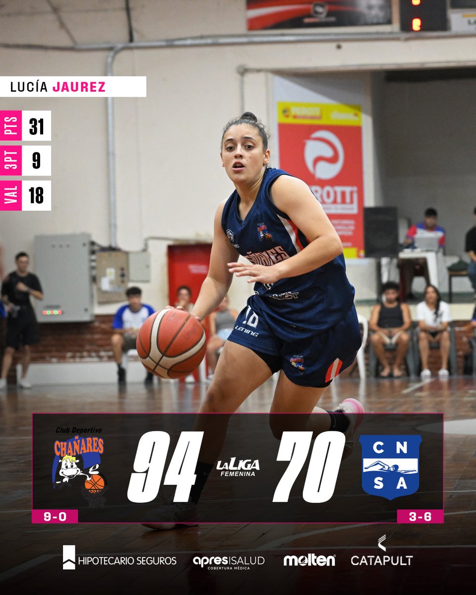 9⃣ Novena victoria consecutiva para <a href="/CHfemenino/">Club Chañares</a>