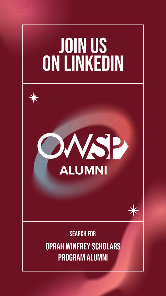 MCOprahScholars's tweet photo. Calling all Oprah Winfrey Scholars Alumni! 📢✨

We invite all program alumni to join the official Oprah Winfrey Scholars Program Alumni LinkedIn Page—your dedicated hub for professional networking, mentorship, and fellowship with brothers across the globe. Link in bio! https://t.co/CMjkYZjPwV