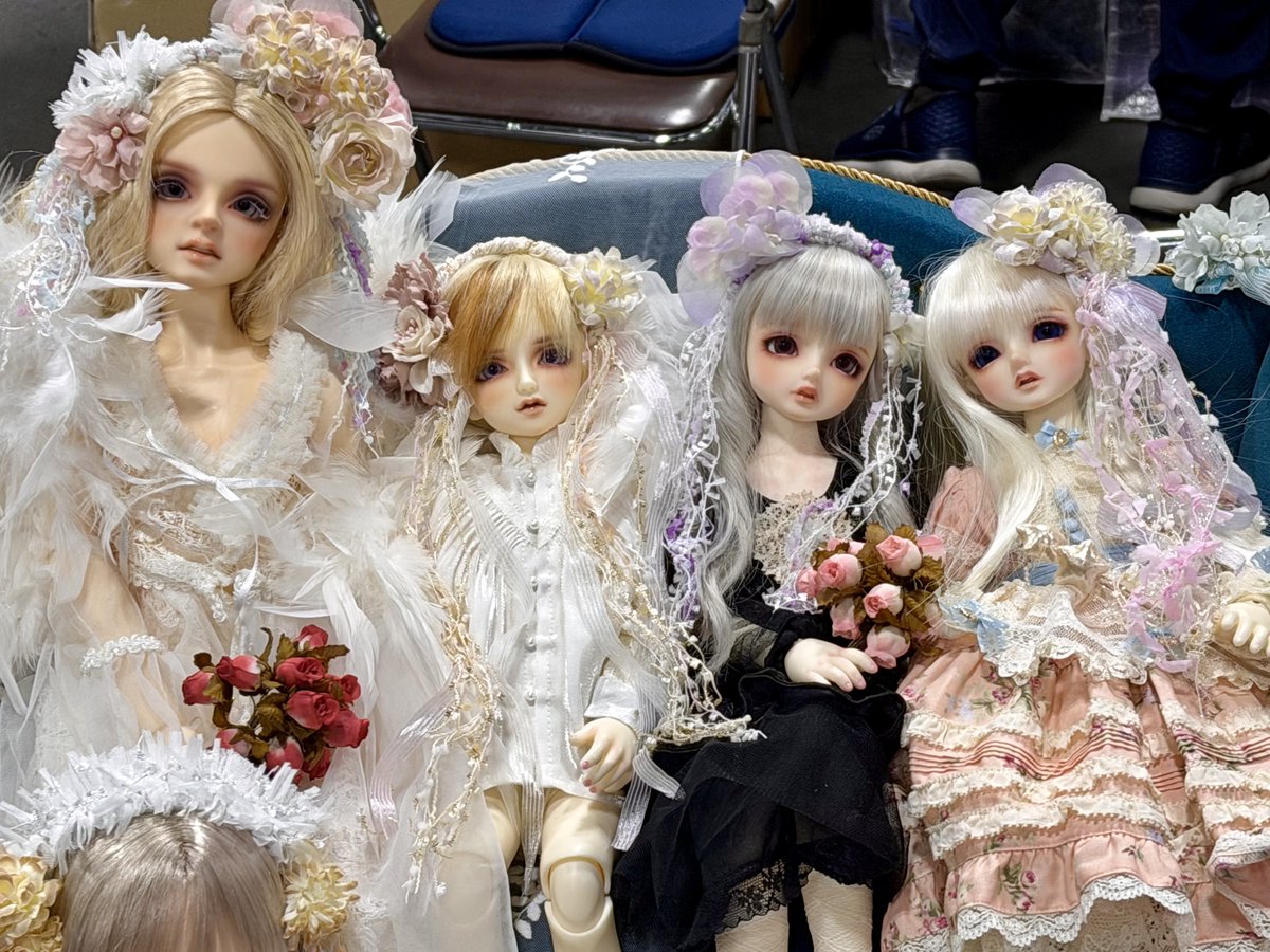 コチラも準備完了( • ̀ω•́ )ゞ

可愛いカチューシャやコサージュが沢山です🫶✨️

うちの子もちょこりんとモデルのお手伝いだい(*´艸`)