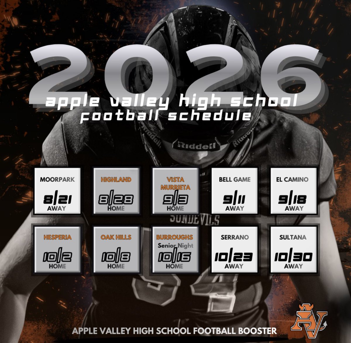 Apple Valley Sundevil Football tweet media