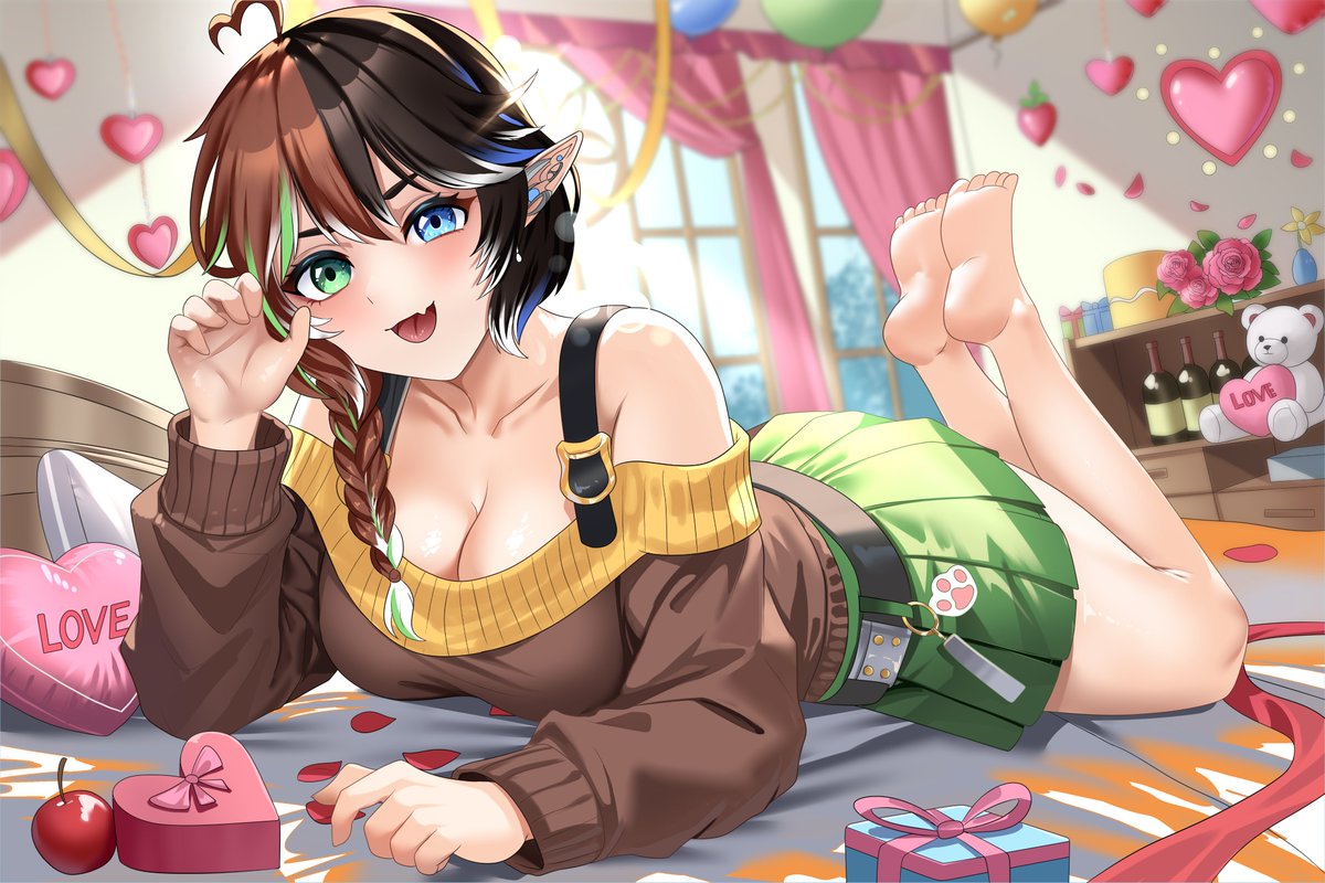 Art Raffle prize for <a href="/FreyahVT/">Freyah 🍀 Elf 🍀</a> ✨

A little love filled piece just in time for the season 💕

#ArtRaffle #VtuberArt #AnimeArt #CommissionArt #ValentineVibes