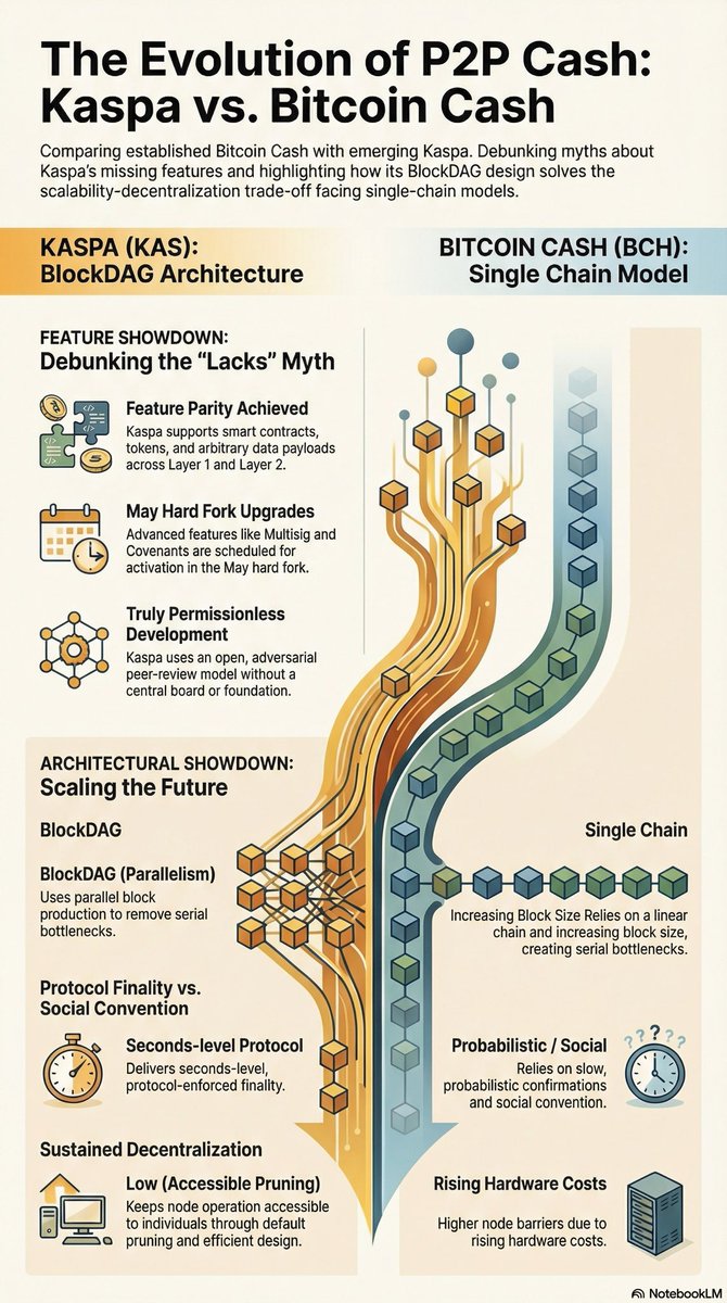 Kaspa vs BCH..
They are not comparable.. kaspa is next level..

Study it!