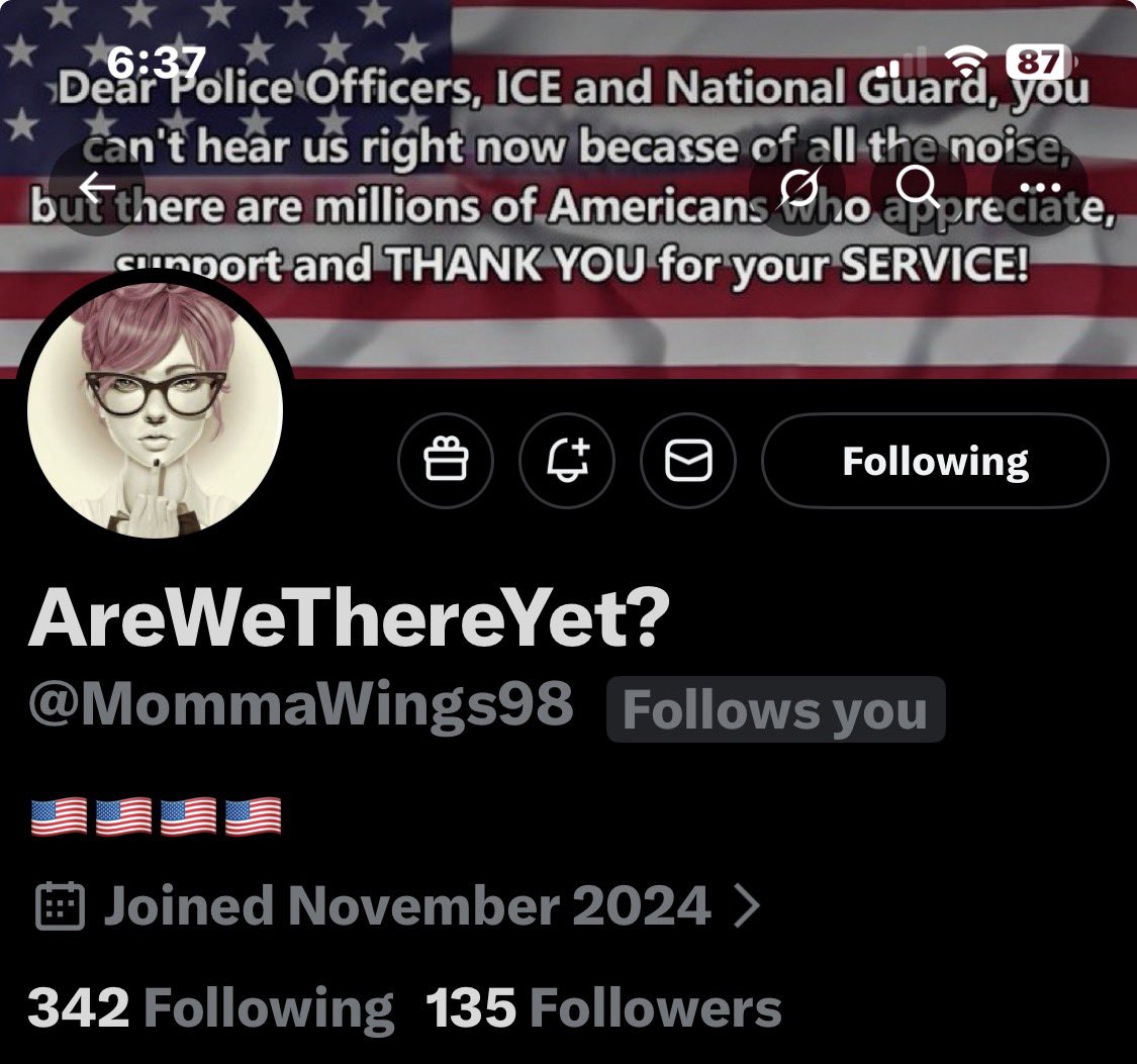 Let’s see if we can help her reach 500 followers. Please connect and share to show better support. 💪🏻🇺🇸
<a href="/MommaWings98/">AreWeThereYet?</a>
