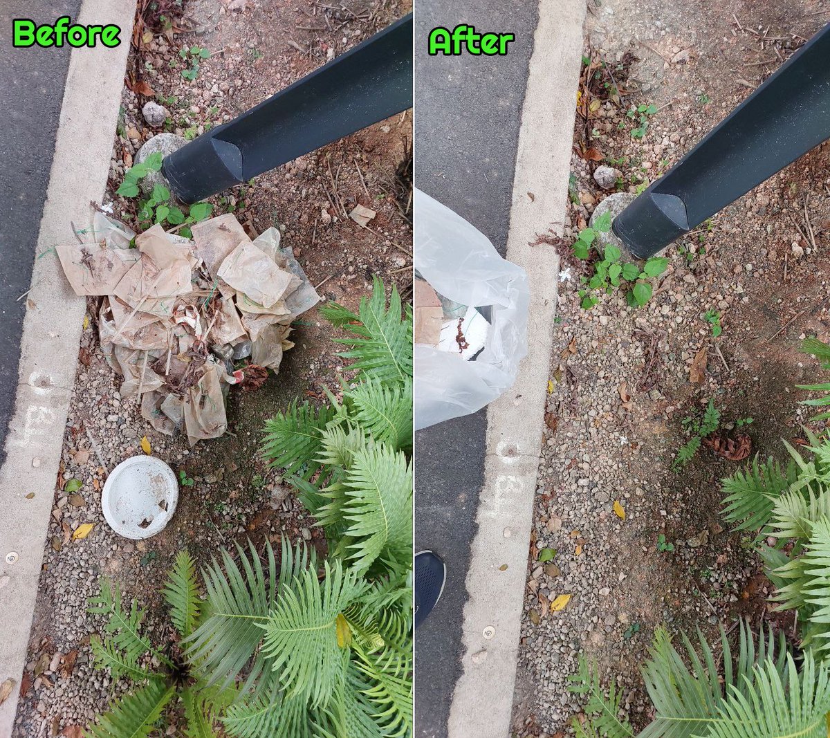 Mr_Space_Dragon's tweet photo. 13/02/2026
Khatib walkway areas clean up

#litter #plogging #plogga #CleanUp #SGClean #Keepsgclean #trashtag https://t.co/d9nuqqYt9m