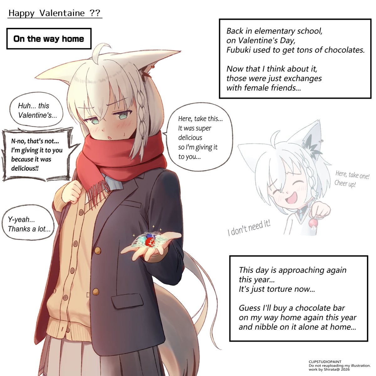 English version of yesterday's illustration!!
#絵フブキ 