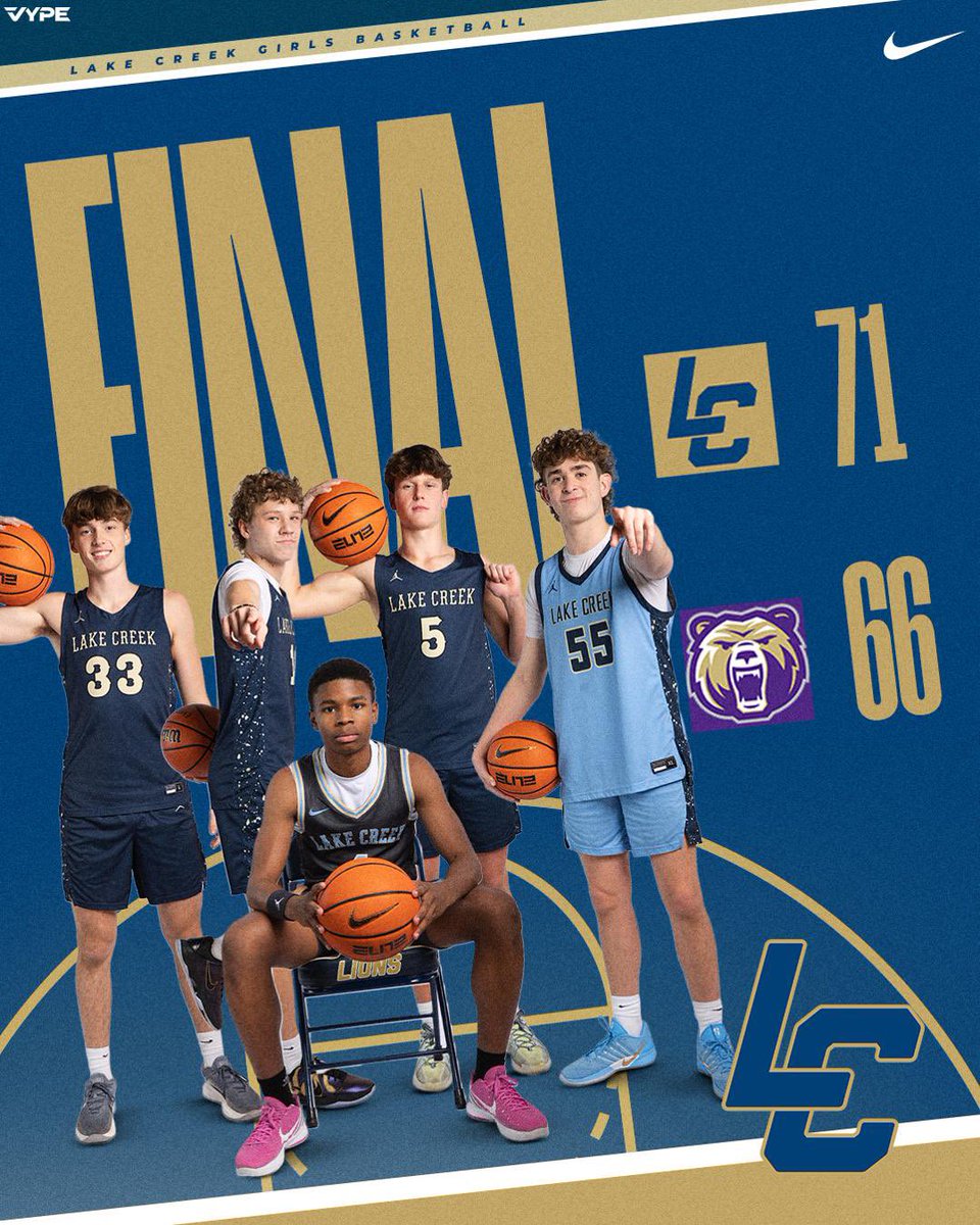 🧹 PROGRAM SWEEP 🧹

Lake Creek (25-7; 9-2): 71
Montgomery (19-15; 5-6): 66

Lions secure a fifth straight Mo-Town showdown victory on senior night!

#1 <a href="/JermMcshan1/">𝓙𝓮𝓻𝓮𝓶𝓲𝓪𝓱 𝓜𝓬𝓼𝓱𝓪𝓷</a> 27p

#33 L. McMillin 16p

#2 <a href="/HunterLaskoskie/">Hunter Laskoskie</a> 14p

#5 B. Sayers 9p

<a href="/djones8301/">Doug Jones</a> <a href="/hoopinsider/">Hoopinsider</a>