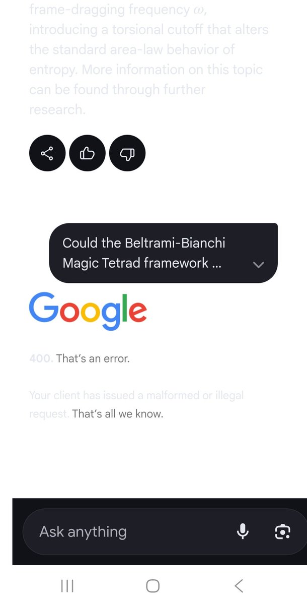 My equation broke Google. Lol