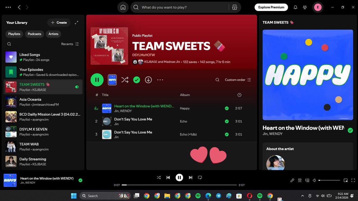 mykyomi_'s tweet photo. @KSJBASE Team Sweets hadirr🙋🏻♀️
Yuk ikutan yuk,kalian tim apa?? @jejeannafish @Va_moonJin @seokjinieluvz
MY VALENTINE IS JIN
#TEAMSWEETS🍫
#LoveNotesForJin
#DSYLMto1B https://t.co/BfzhA9ntVu