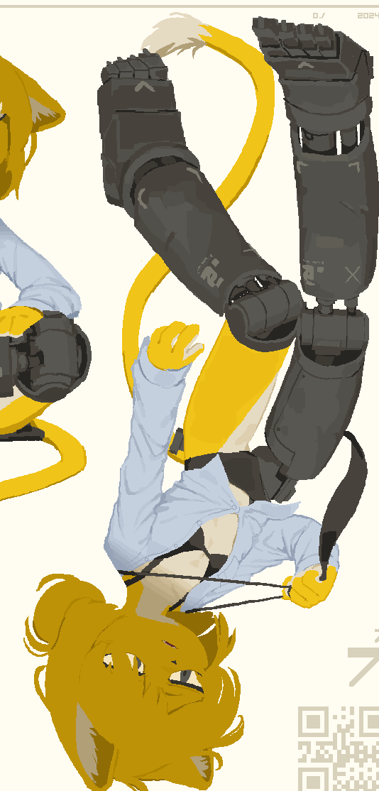 I changed her name into Rhapsody because I didn't like the name Lemon, then someone on Newground who misunderstood her name asked me if she is Rhapsody because she's robot/flesh mixed and I really liked the idea of it